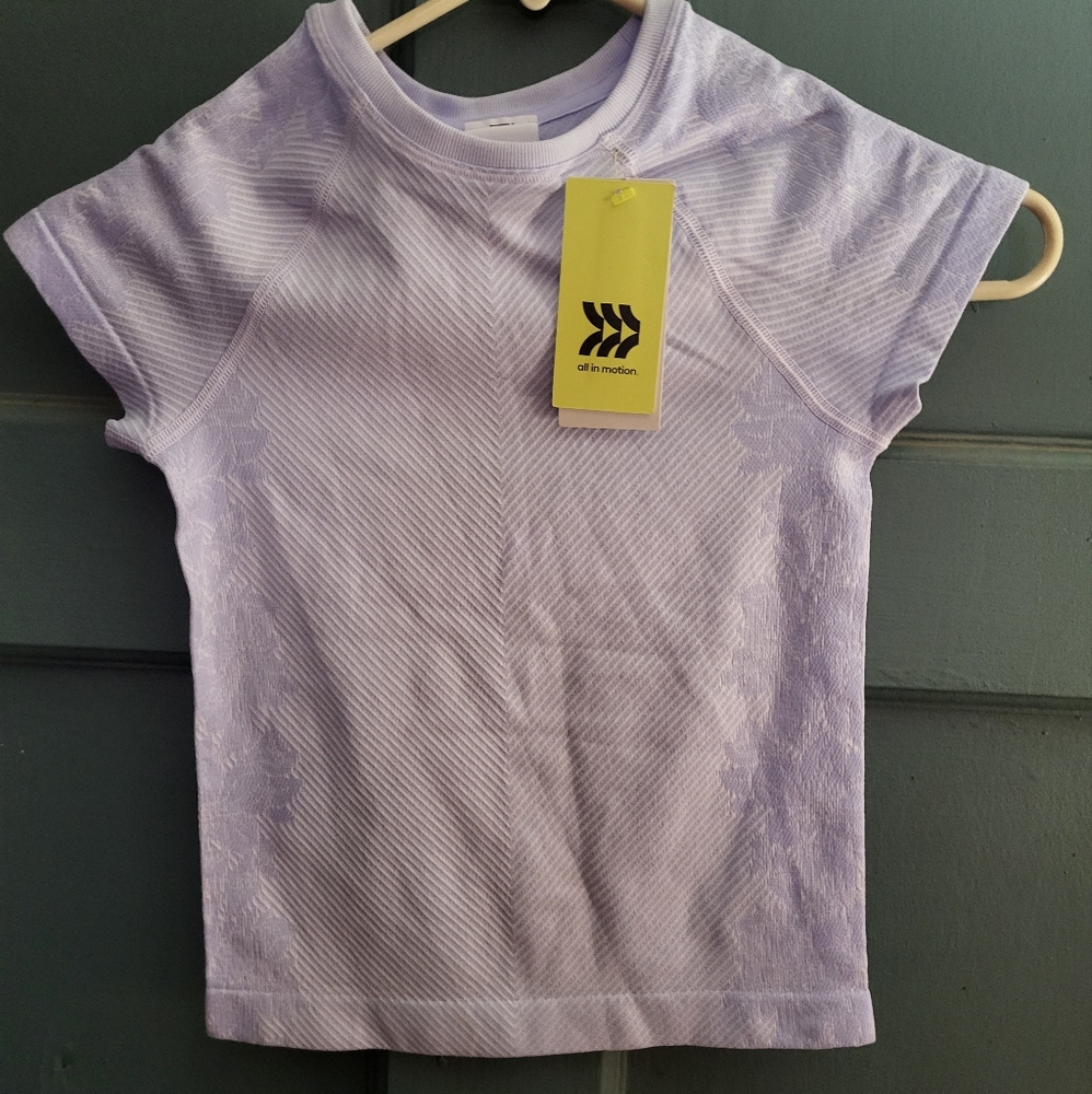 Girls All In Motion Swim Shirt. XS 4-5. NWT.